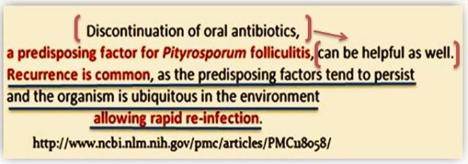 Antibiotics and PityroReinfestation -MQ